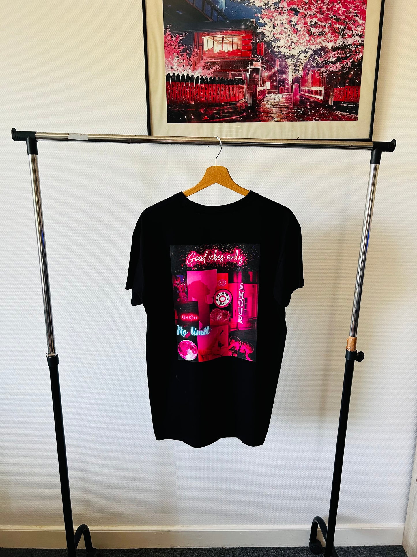 Tee-shirt Neon Rose